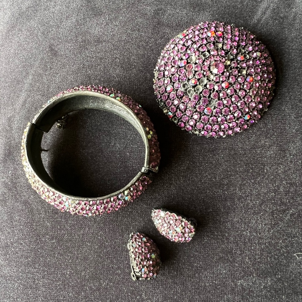 B.S.K. Rhinestone Jewelry set Vintage
